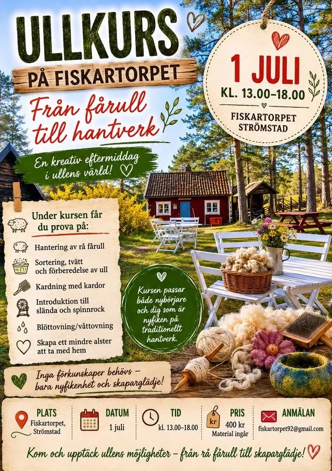 Skapa i ull.