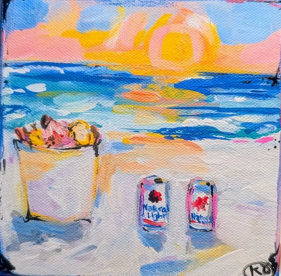 "Bucket of Sunshine" paint party @ Skully's Low Country Boil 