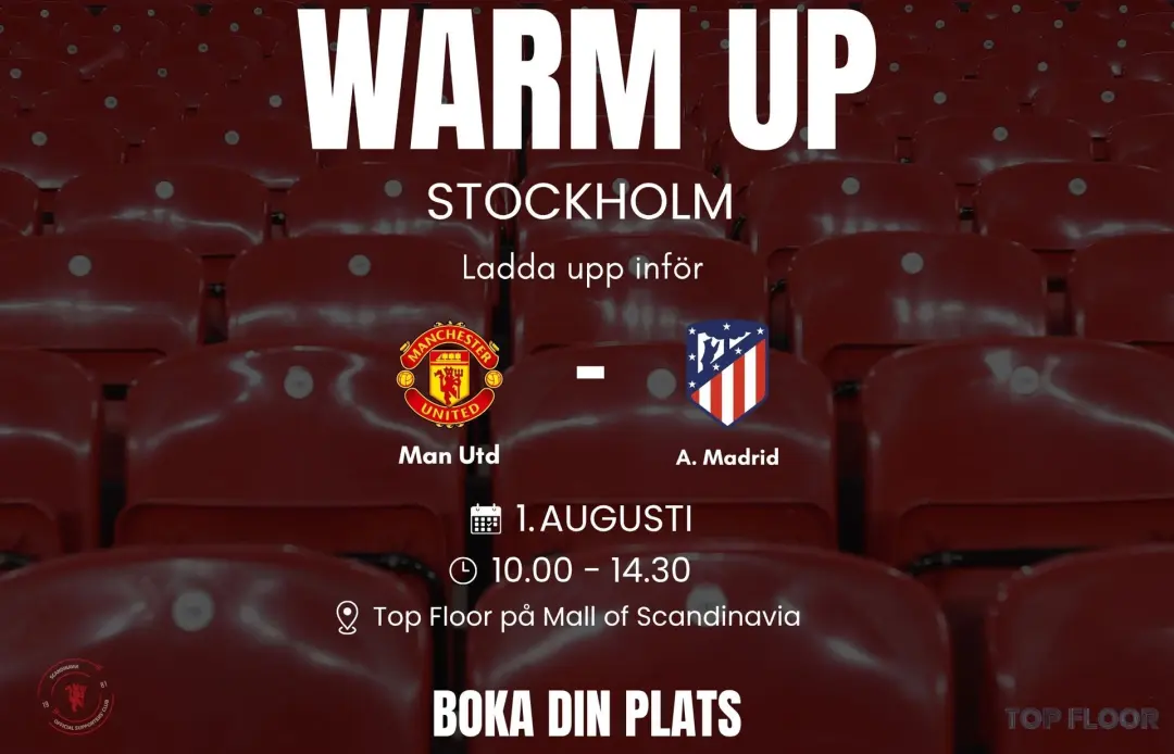 WARM UP PÅ TOP FLOOR, MALL OF SCANDINAVIA