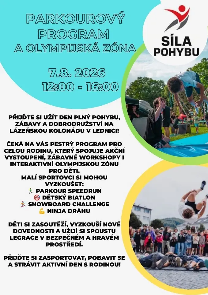 Parkourový program  a olympijská zóna