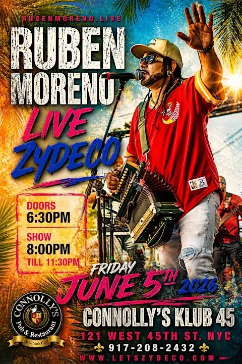 LET'S  ZYDECO presents Ruben Moreno & Zydeco Re-Evolution