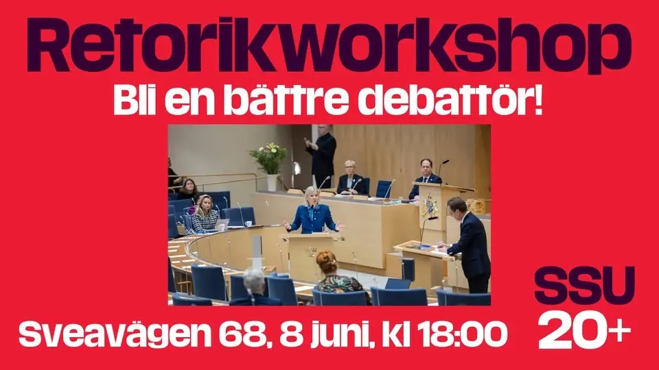 Retorikworkshop med SSU20+