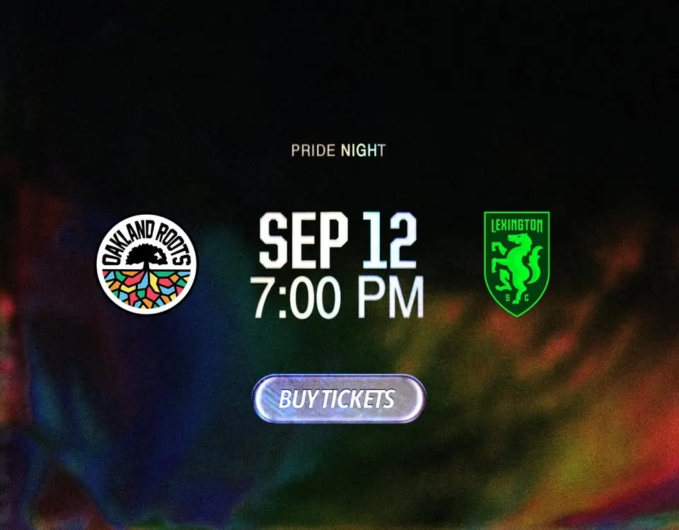 Oakland Roots SC vs. Lexington SC (Pride Night)