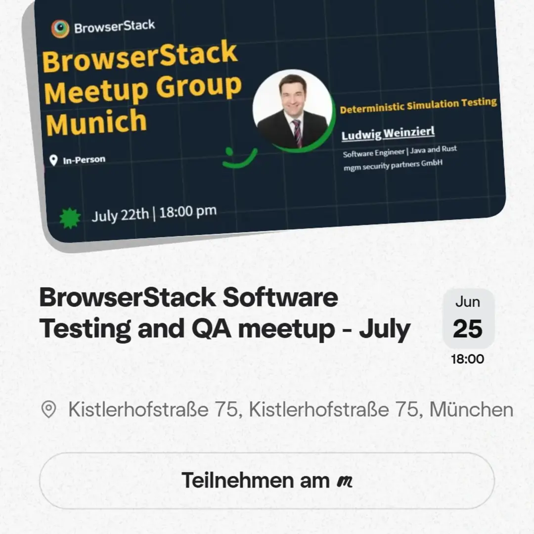 BrowserStack QA Meetup - Munich - July
