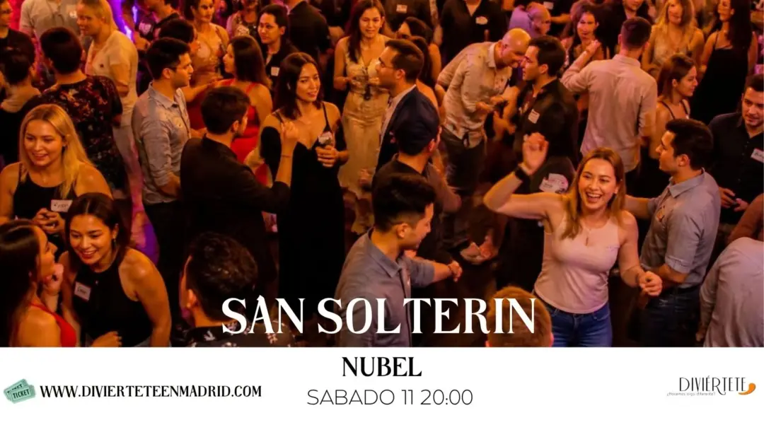SAN SOLTERIN ♂️♀️30-41 AÑOS, ULTIMAS 🎟️VIA WEB DIVIÉRTETE.
