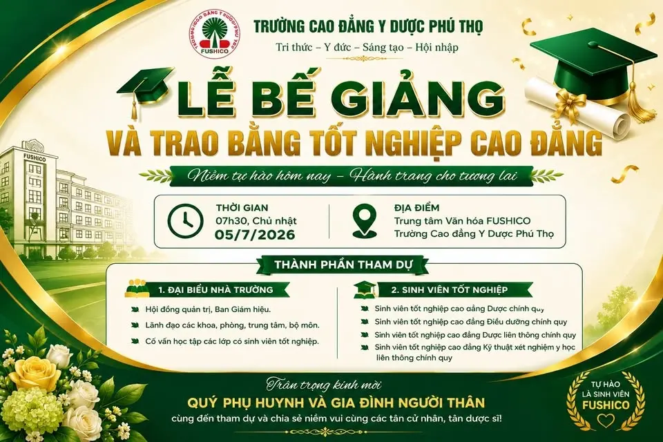 LỄ BẾ GIẢNG VÀ TRAO BẰNG TỐT NGHIỆP