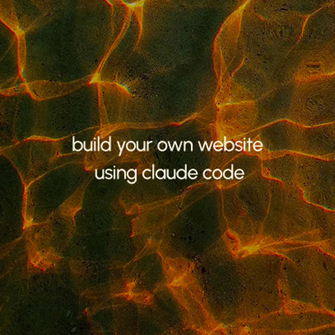 build your own website with claude code