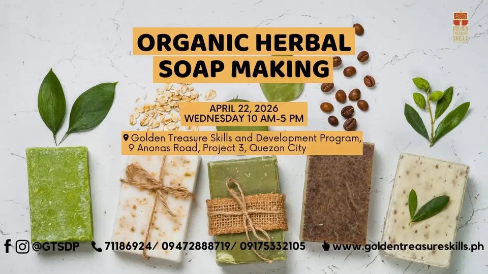 Organic Herbal Soap Making Seminar (Bar Soap)