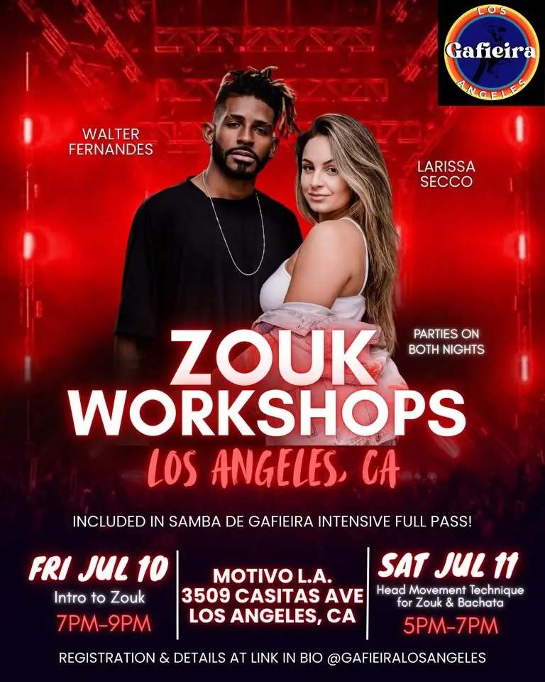 Zouk Workshops with Walter Fernandes & Larissa Secco
