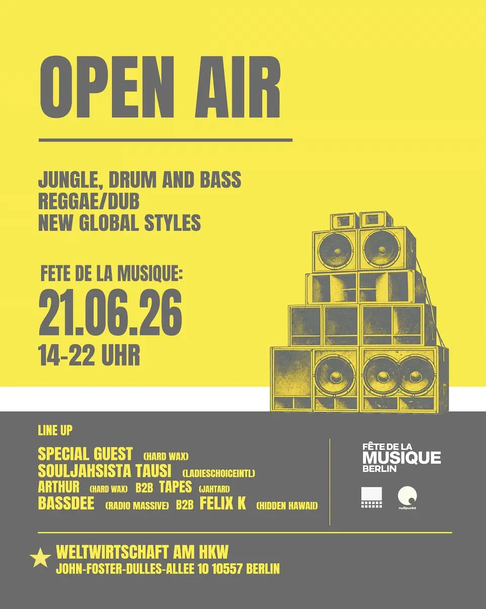 Open Air Terasse auf der Terasse der Weltwirtschaft am HKW - Féte de la musique