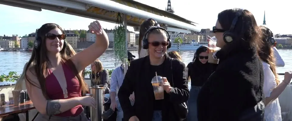Morning Rave on a boat
