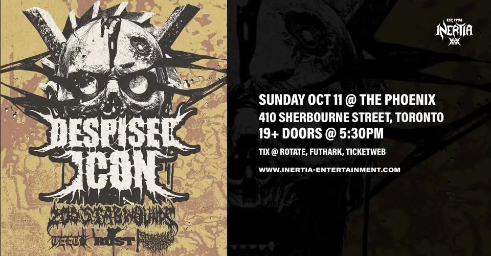 Despised Icon, 200 Stab Wounds, TEETH, Rust, Scorching Tomb