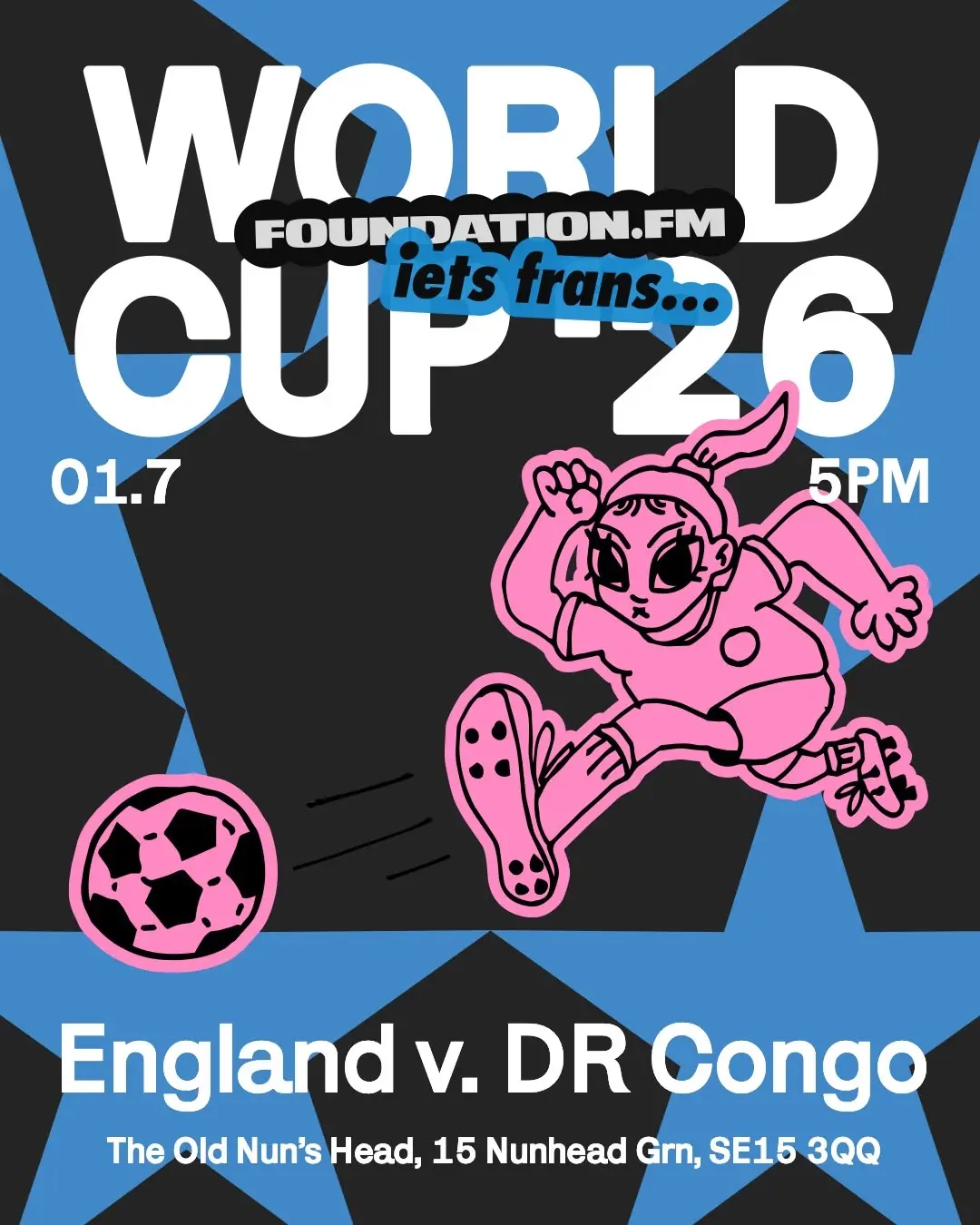 England vs DR Congo — World Cup 2026 @ The Old Nuns Head