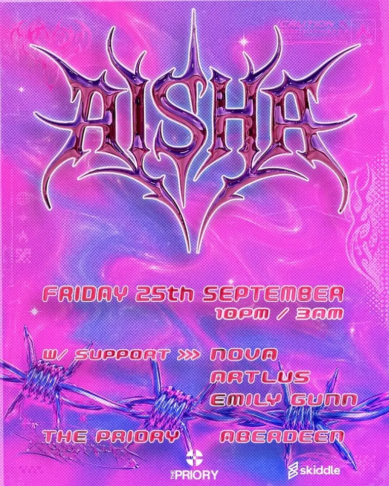 AISHA - a night of hard techno, trance energy and full-throttle rave chaos 😈⚡