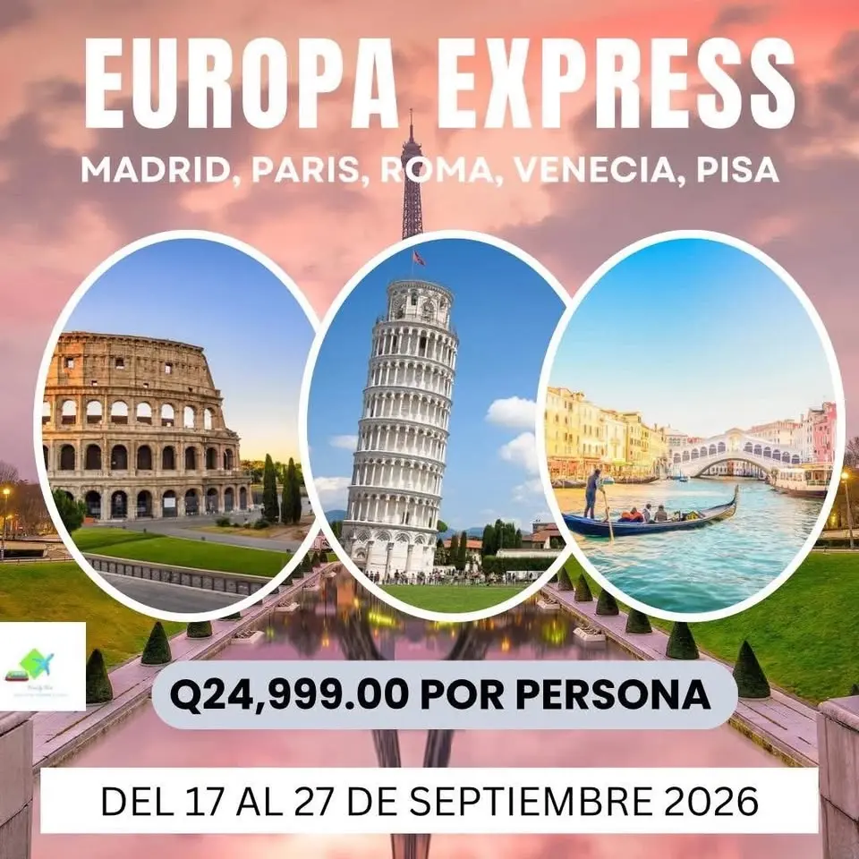 Europa Express, Madrid, Paris, Roma, Venecia Pisa