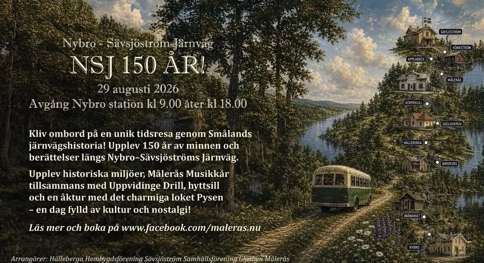 NSJ 150 år - dåtid och nutid möts längs rälsen! 