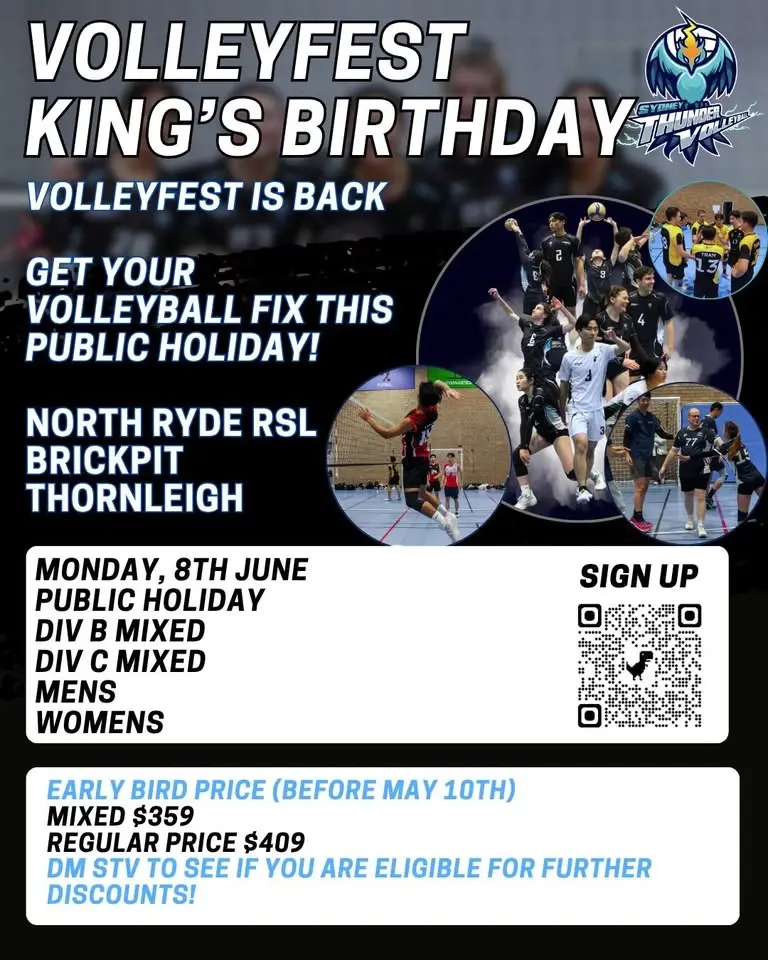 Volleyfest Kings Birthday (08/06/25)