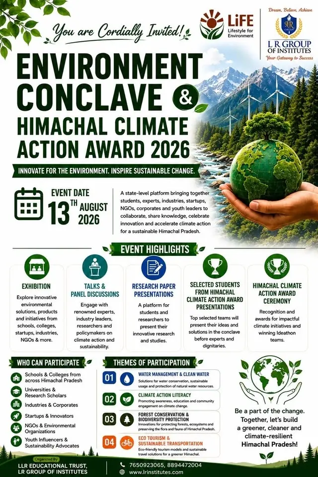 Environment Conclave & Himachal Climate Action Award 2026
