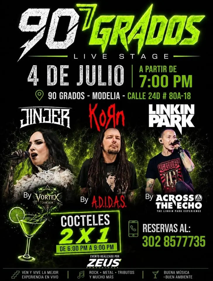Tributo al Metal KORN - LINKIN PARK - JINJER