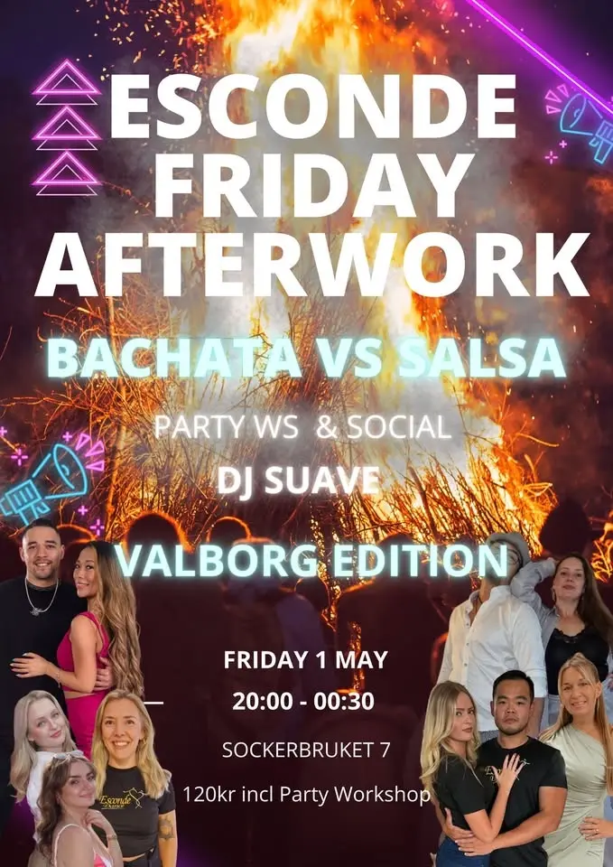 Esconde Friday Afterwork Valborg Edition - 100% Bachata & 100% Salsa Social 1/5 đđ„