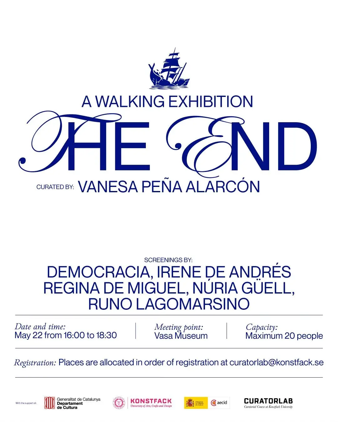 The End. A Walking Exhibition (Curated by Vanesa Peña)