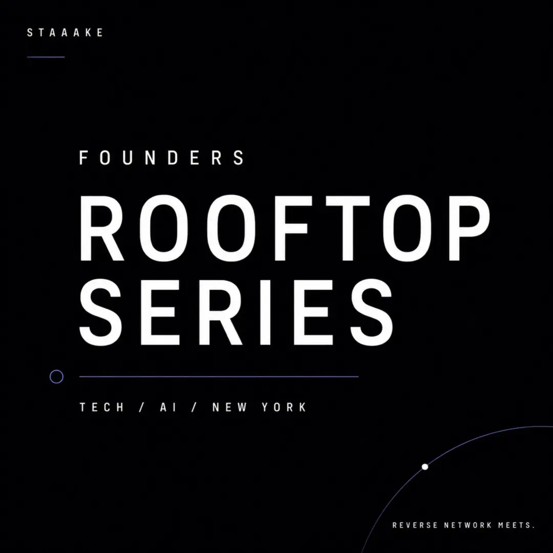 Founders Rooftop Series, AI/Tech — Reverse Network Meet