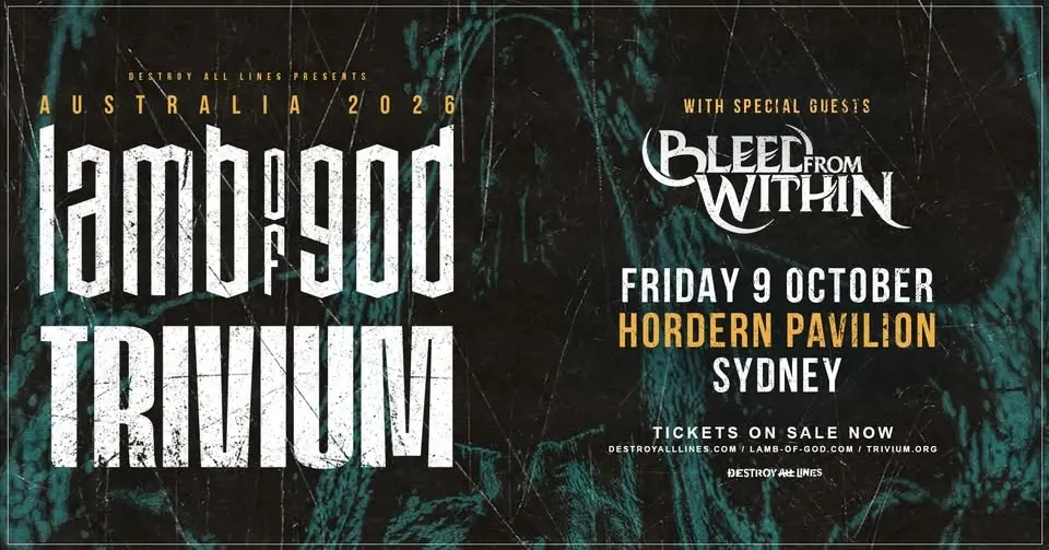Lamb Of God + Trivium // Sydney // Co-Headline Australian Tour // Hordern Pavillion LIC AA