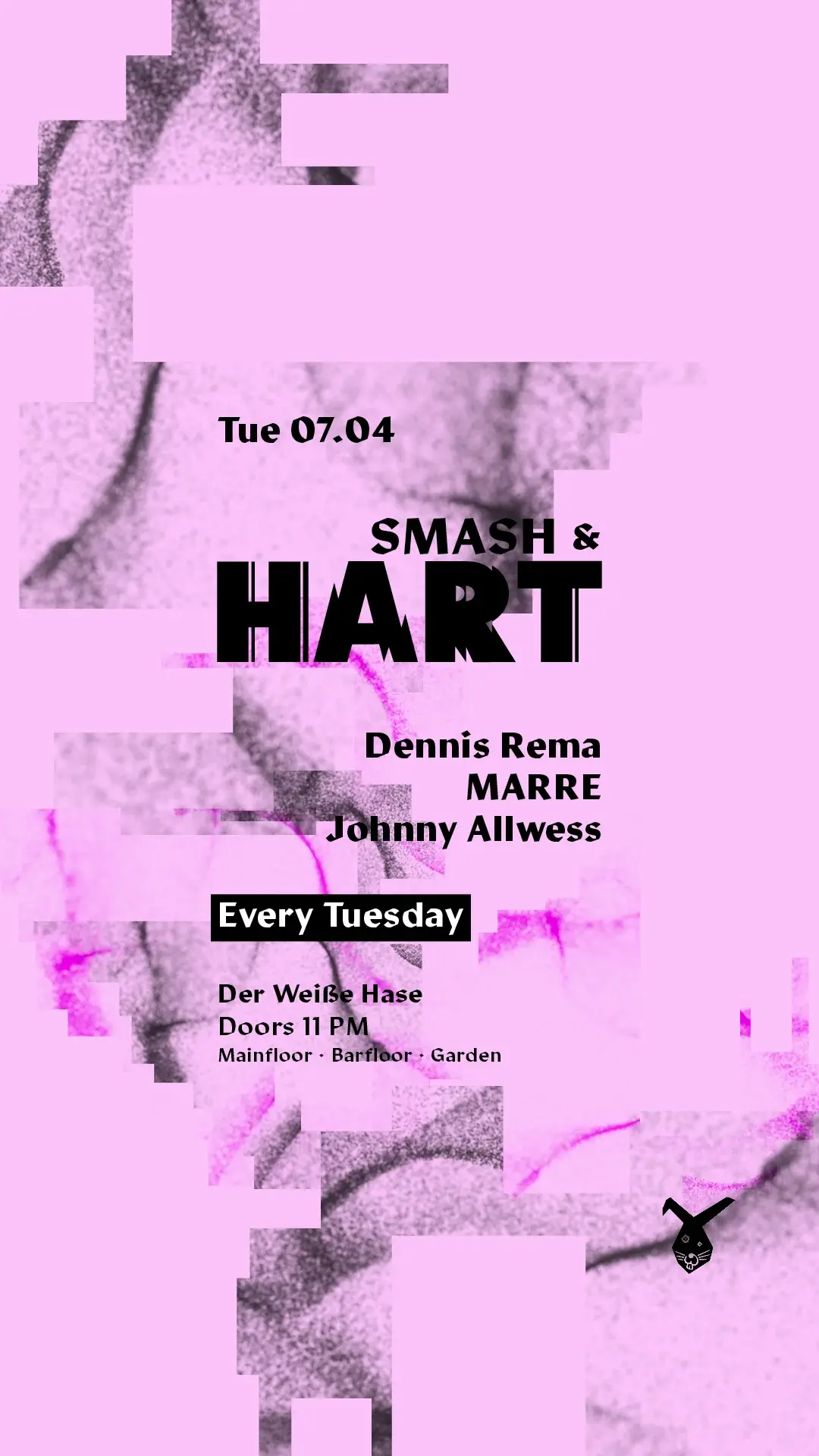 Smash & HART ◢◤ Tuesday Rave [free entry until midnight*]