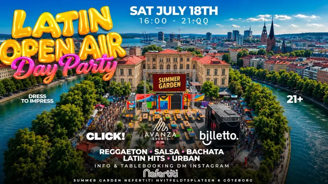 ✘ LATIN OPEN AIR DAY PARTY ✘ NEFERTITI SUMMER GARDEN ✘