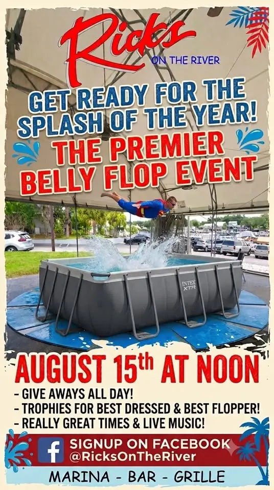 Ricks on the River Belly Flop Competition