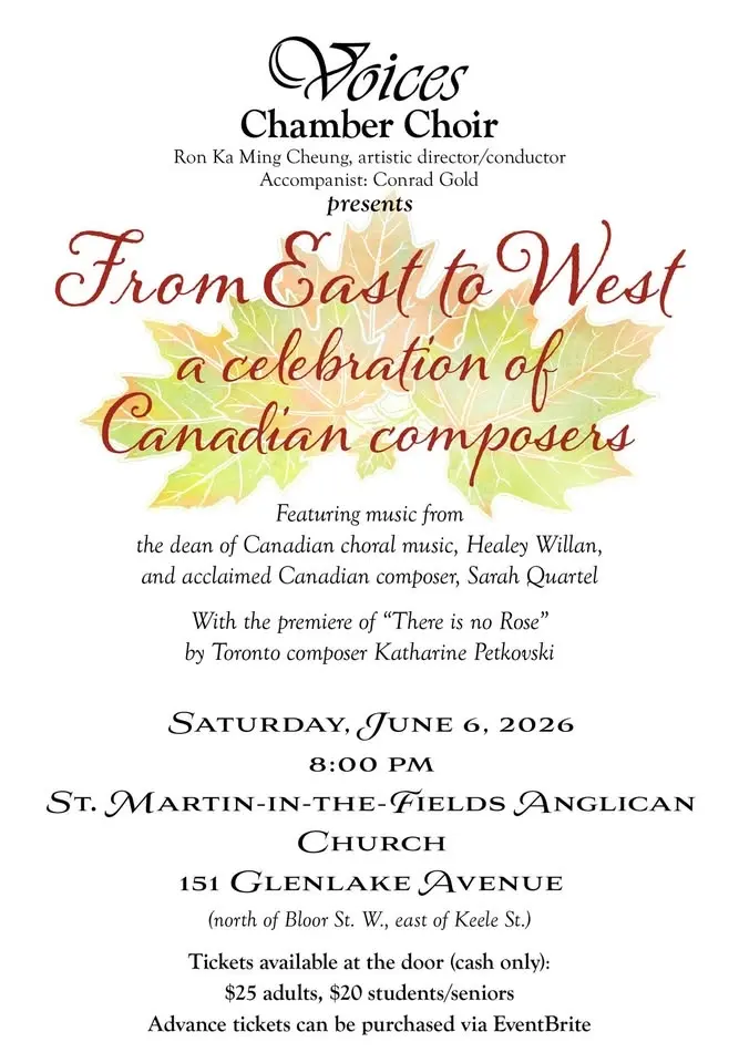 From East to West: A Celebration of Canadian Composers!