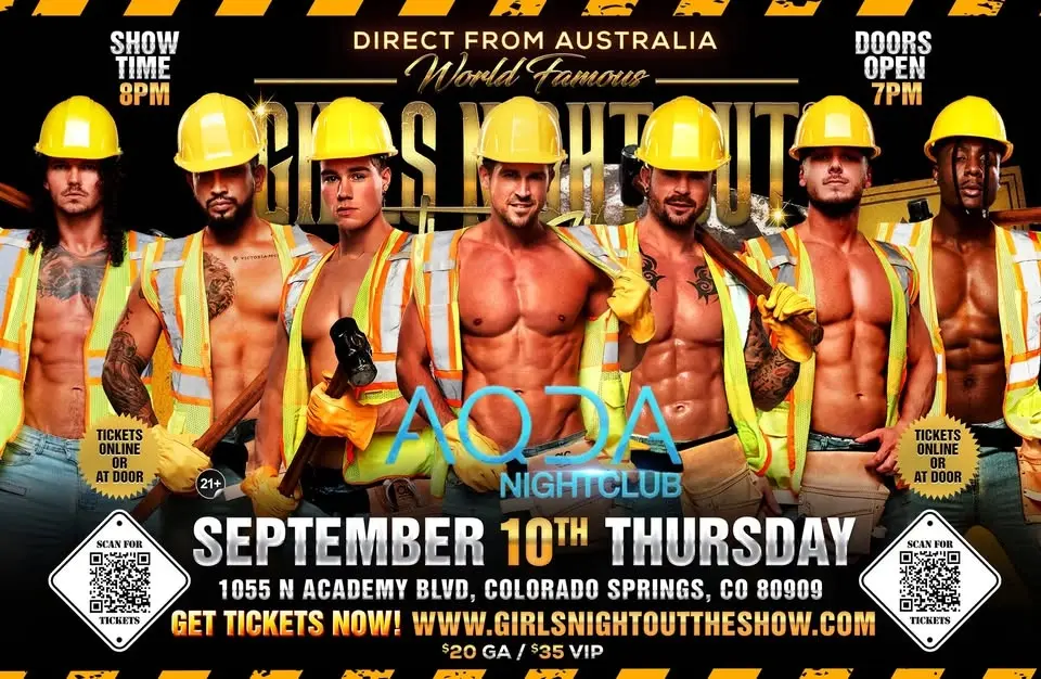 Sep 10th: Colorado Springs, CO - GIRLS NIGHT OUT LIVE® AUSTRALIAN TAKEOVER at Aqua