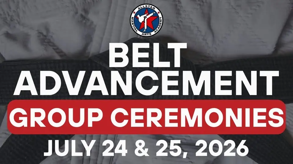 July Belt Advancement Ceremonies