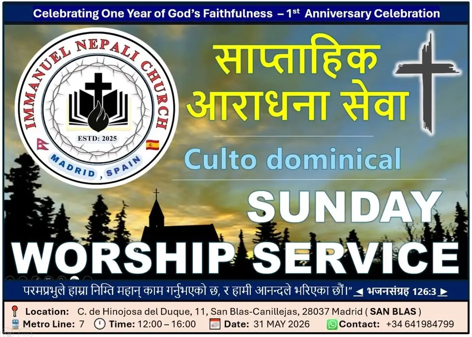 Celebrating One Year of God’s Faithfulness - 1st Anniversary Celebration Programme