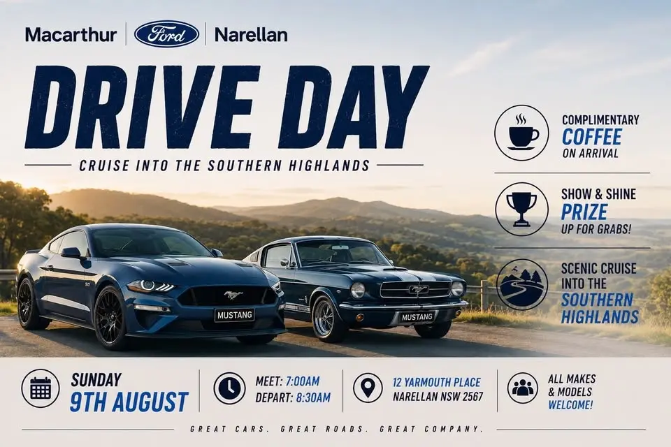 Macarthur Ford Narellan Drive Day! Sunday 9th August