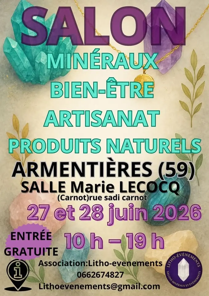 salon minéraux et bien-être Armentières 
