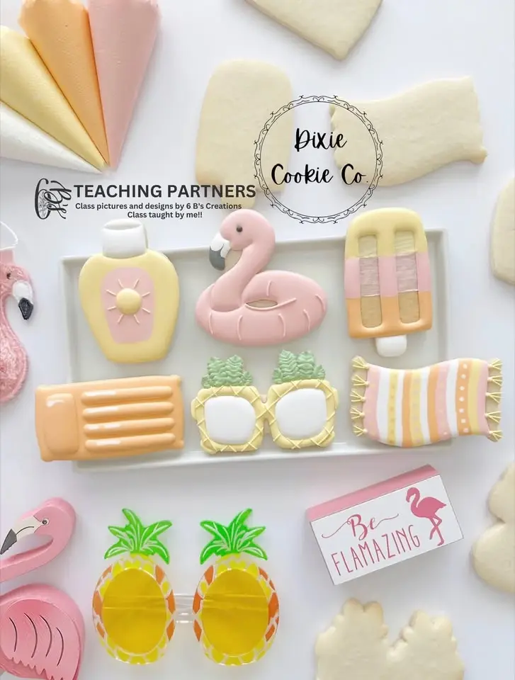 Let’s Flamingle!🦩☀️ Beginner Friendly Cookie Class
