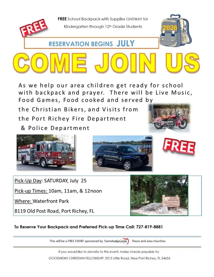 Annual Backpack Giveaway - 2026