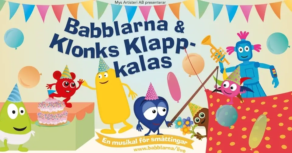 Babblarna & Klonks Klapp-kalas - Stockholm