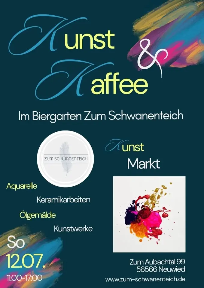 Kunst & Kaffee im Biergarten am Schwanenteich