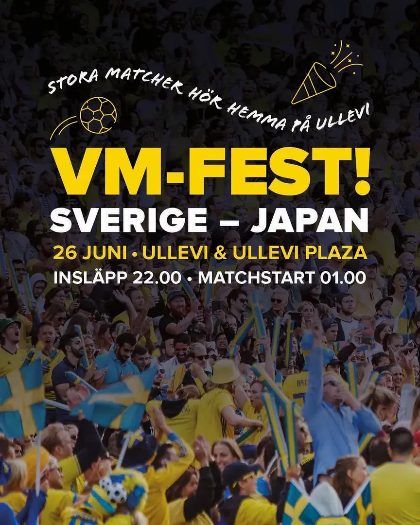 VM-fest på Ullevi – storbildsvisning