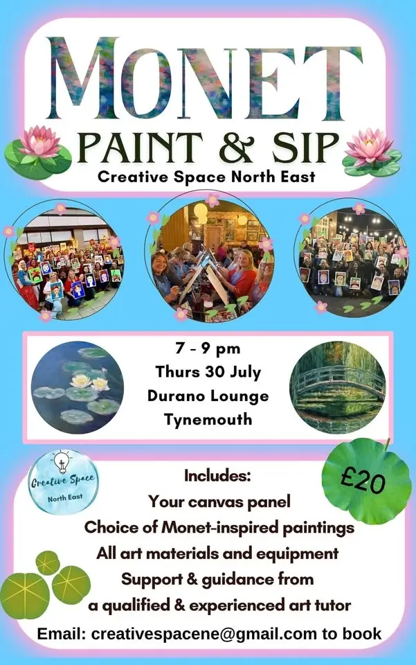 MONET Paint & Sip @ Durano Lounge, Tynemouth 