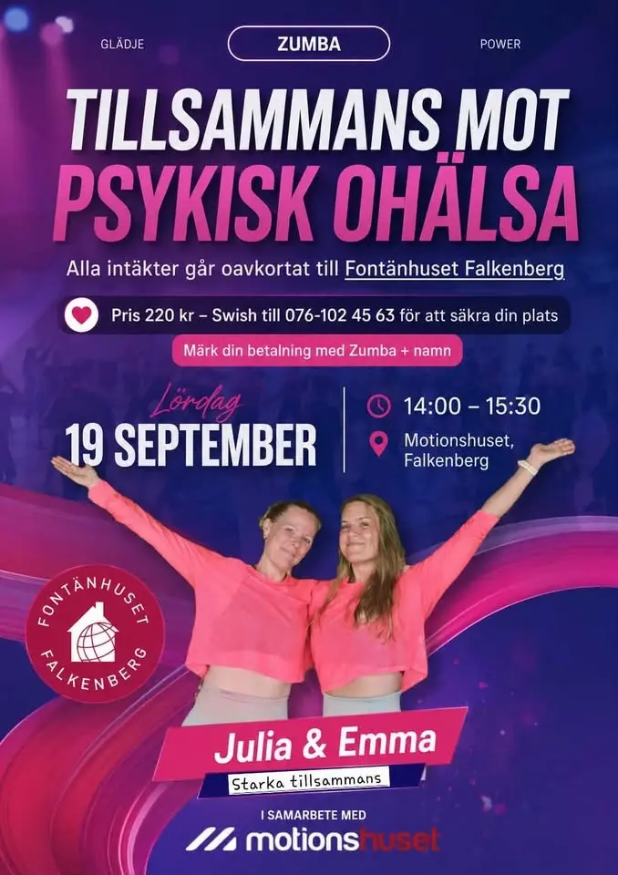 Tillsammans för Fontänhuset i Falkenberg 19/9