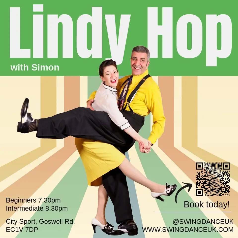 8-Week Beginners & Intermediate Lindy Hop Course with Simon