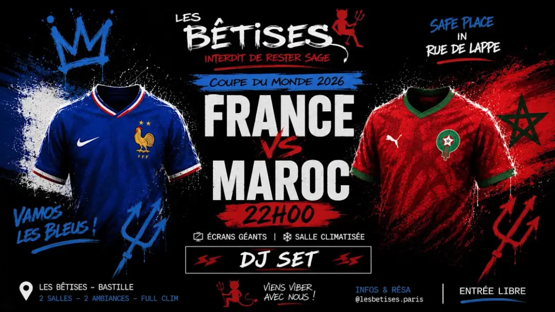 France Vs Maroc - Coupe Du Monde 2026 @Les Bêti…