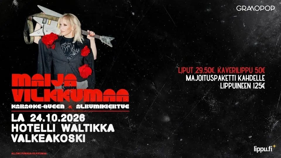 Maija Vilkkumaa - La 24.10.2026 - Hotelli Waltikka, Valkeakoski