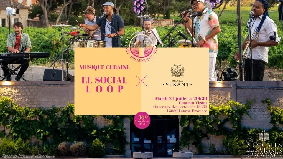 21 juillet Musique cubaine Château Virant 13 Lançon de Provence