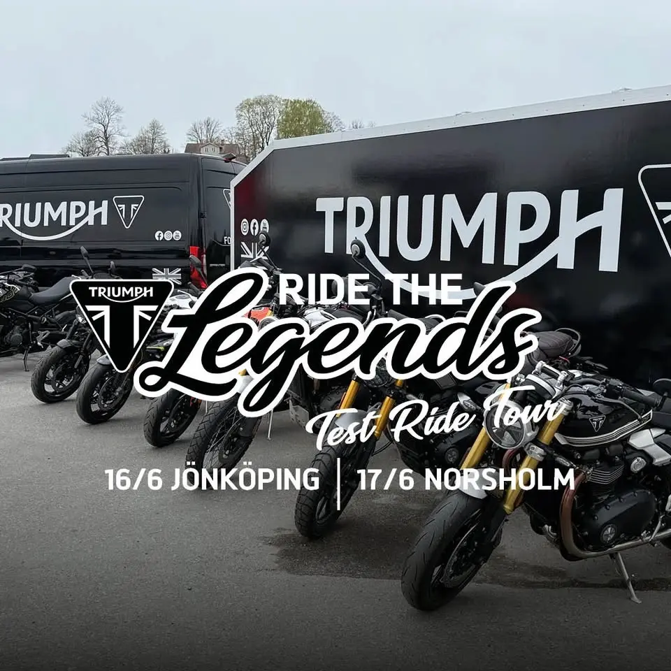 RIDE THE LEGENDS TEST RIDE TOUR kommer till Norsholm