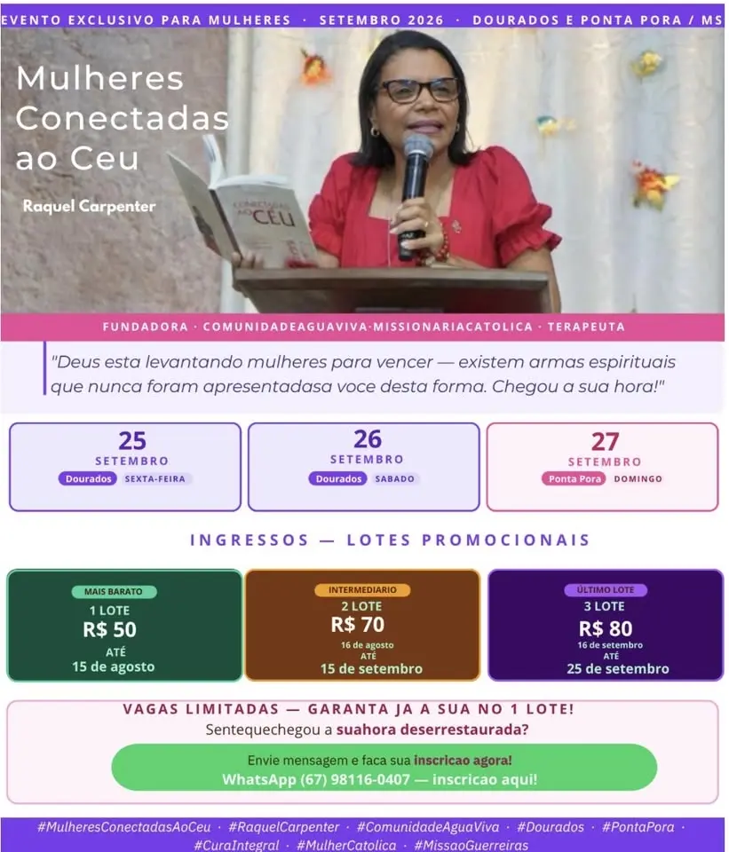 Retiro Mulheres conectadas ao céu 