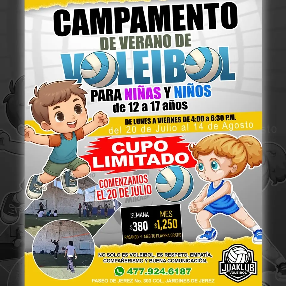 CAMPAMENTO DE VERANO DE VOLEIBOL